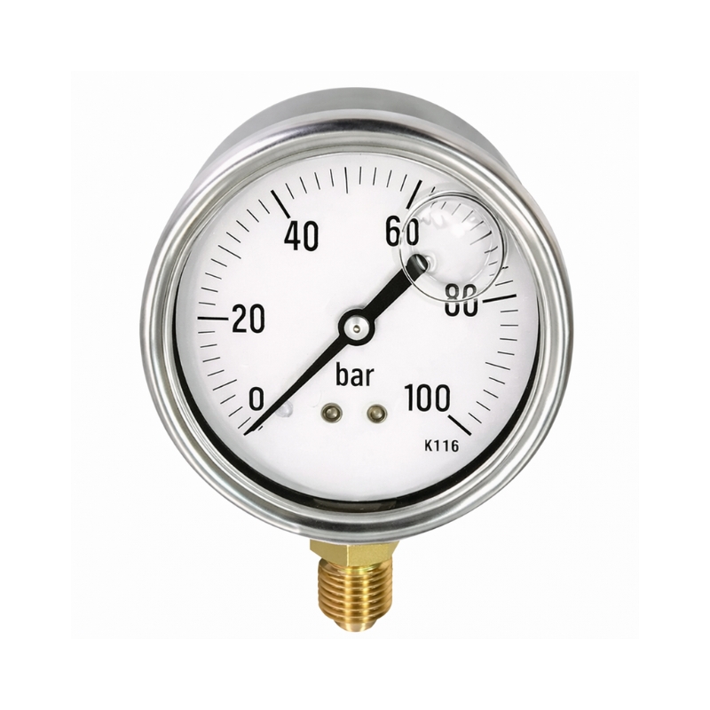 MANOMETRO 0-100  1/4"  60mm